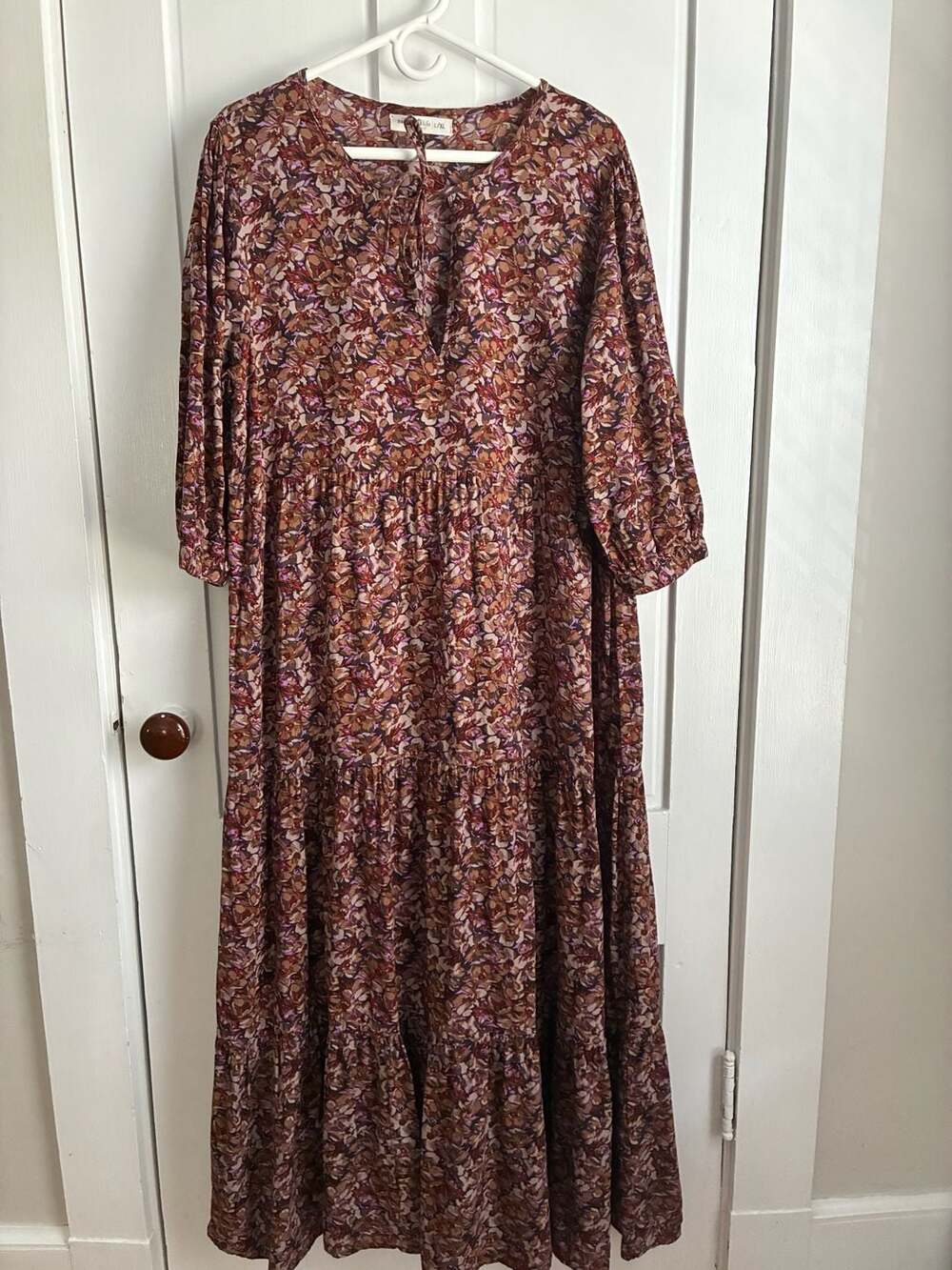 Natural Life Tiered Floral Maxi Dress